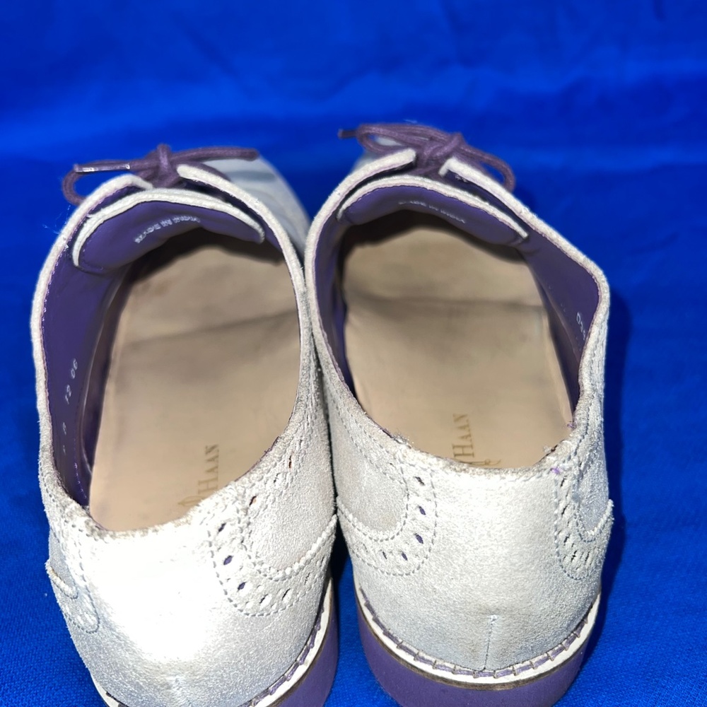 🚫SOLD!*|•COLE HAAN•| Alisa Wingtip Oxford • Unique Taupe/Purple* - Picture 6 of 16